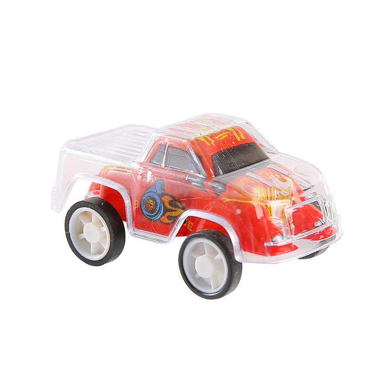 Double-layer graffiti recoil car, Camaron-colored car racing car, fun gacha toys for kindergarten children Item Picture