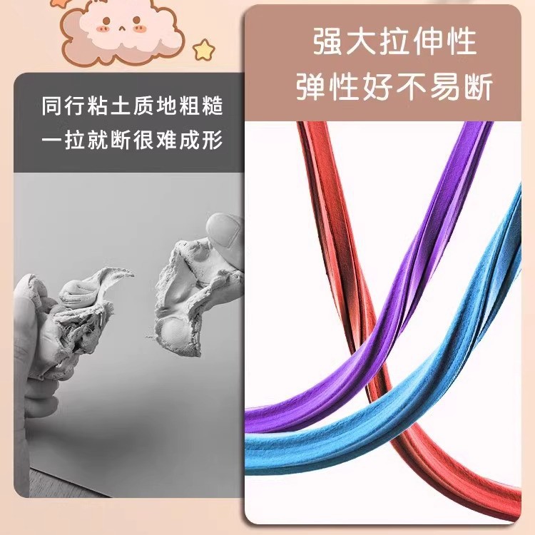 Deli Children's Lightweight Clay 50g, colored clay plasticine, Special for primary school students, Kindergarten diy toys, 24-color clay Application Scenario