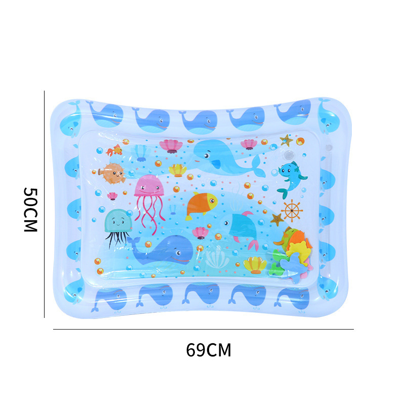 Cross-border baby inflatable pat water mat, children's Marine life with bright colors, swimming ring, climbing mat, water seat mat Item Picture