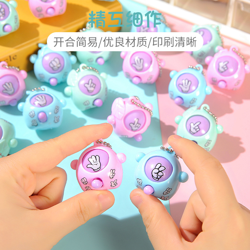 Mini rock-paper-scissors, rock-paper-scissors, rock-paper-scissors game, toy egg, fair match, children's gift, small toy batch full figure
