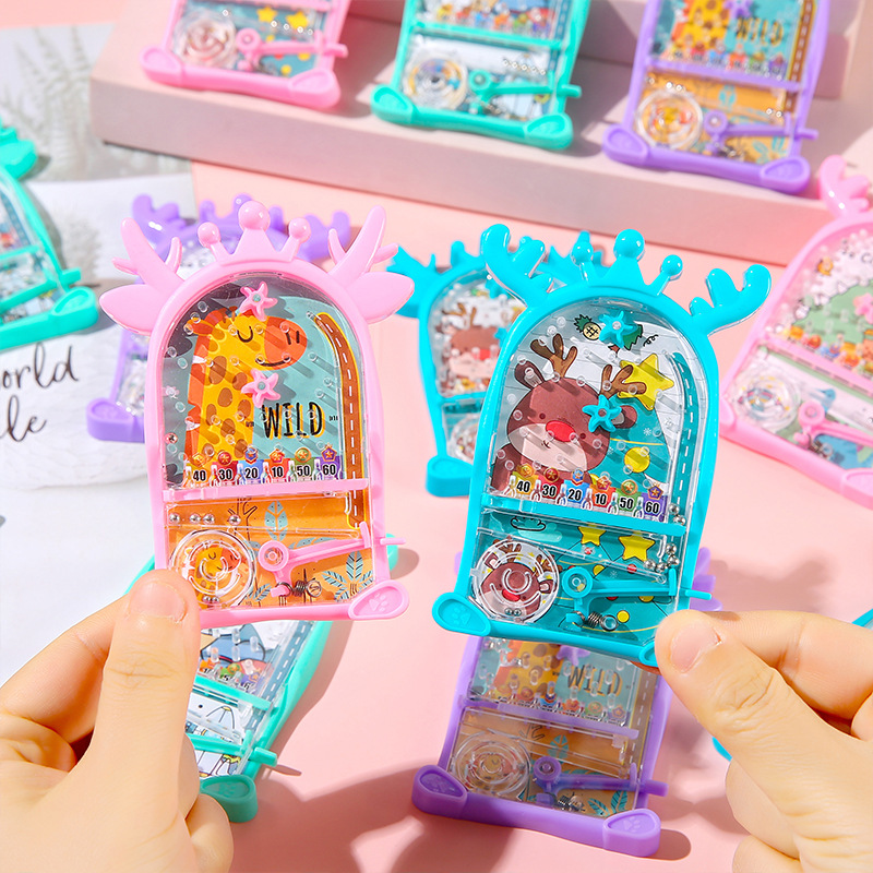 Wholesale of children's palm-sized pinball machines, intelligence mazes, educational toys, game machines, kindergarten prizes and gifts, pinball discs full figure