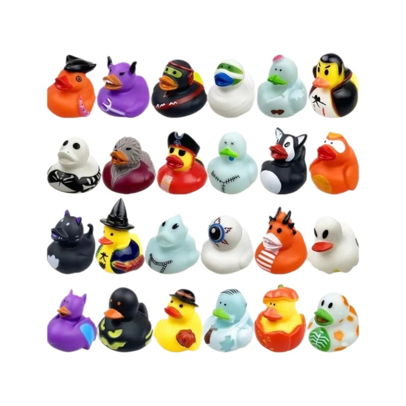 Best-selling Halloween party gifts in stock: Children's bath toy duck, Halloween duck water play toy, new little yellow duck Item Picture