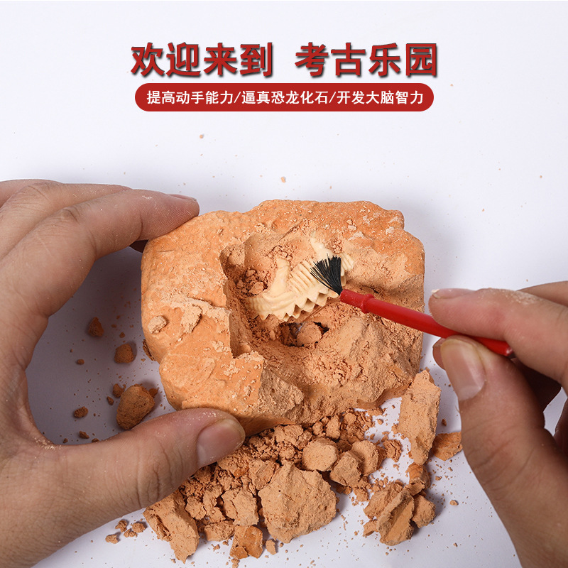 New DIY archaeological dinosaur skeleton model toy, simulation animal model blind box, archaeological excavation children's toy details Picture