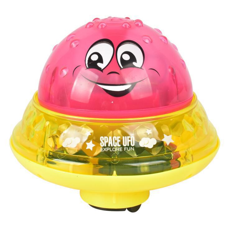 Children's dinosaur-sensing water spray ball, electric light for bathing, baby water sprinkling, charging whale, bathroom water play toys Specification drawing