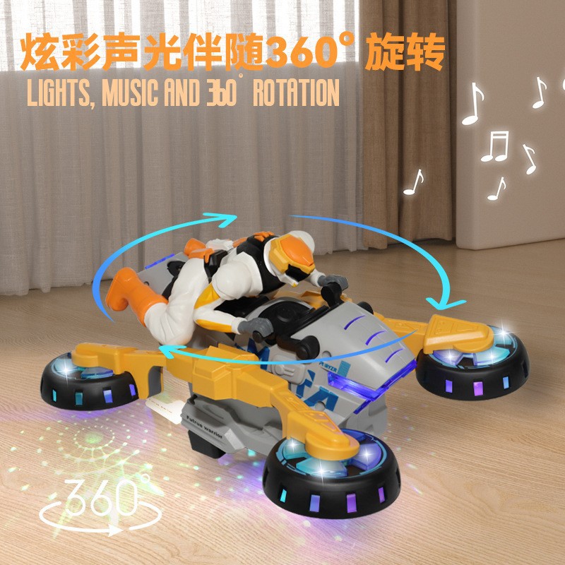 Douyin's same style children's future warrior motorcycle electric universal transformation toy car stunt rotating street stall wholesale Application Scenario