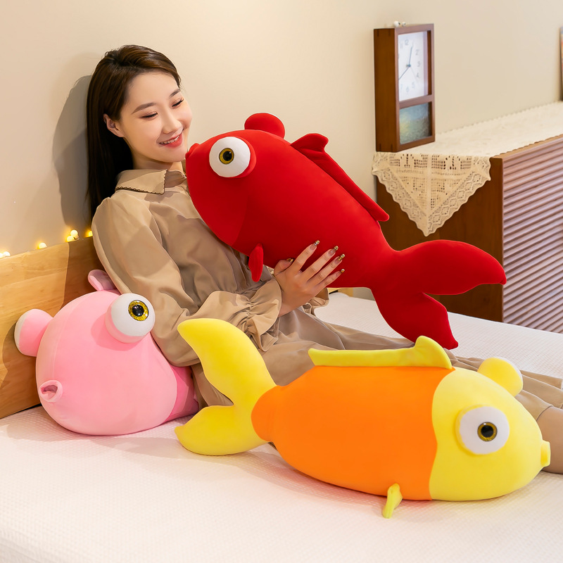 Genuine goldfish bubble, popular cute goldfish plush toys, children's figurines, throw pillows, dolls, wholesale at night market stalls Application Scenario