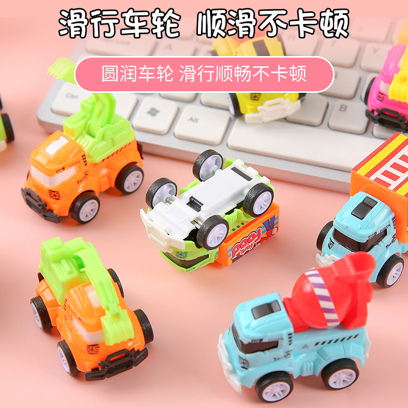 Huili Engineering Vehicle Mini inertial children's Boy toy car Press kindergarten toy wholesale toy car details Picture
