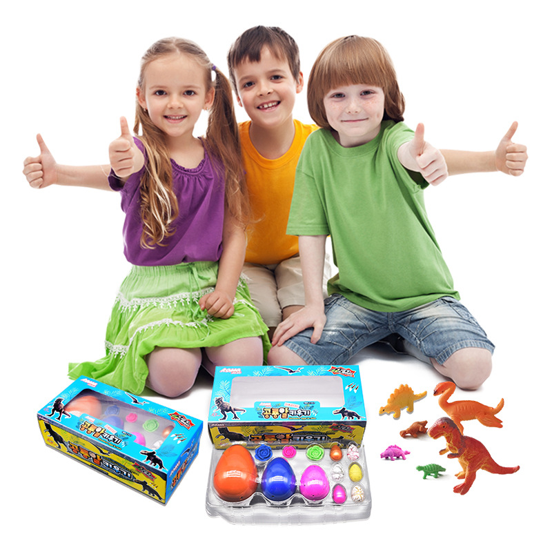New gift box children's toys in stock wholesale, water-soaked dinosaur eggs hatched, Amazon cross-border creative toys full figure