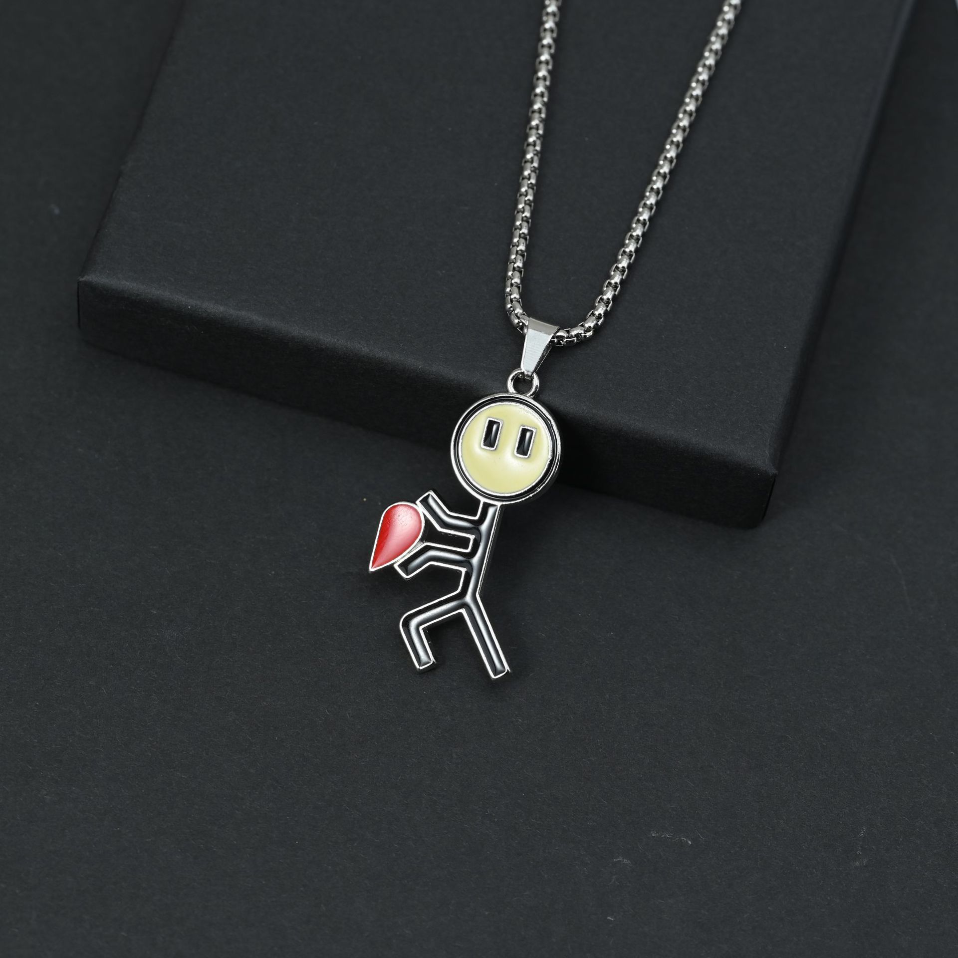 Sanrio Children's jewelry necklace set, round bead chain, colored gemstone oil drip style, suitable for children to wear, cute and fun jewelry gift Item Picture