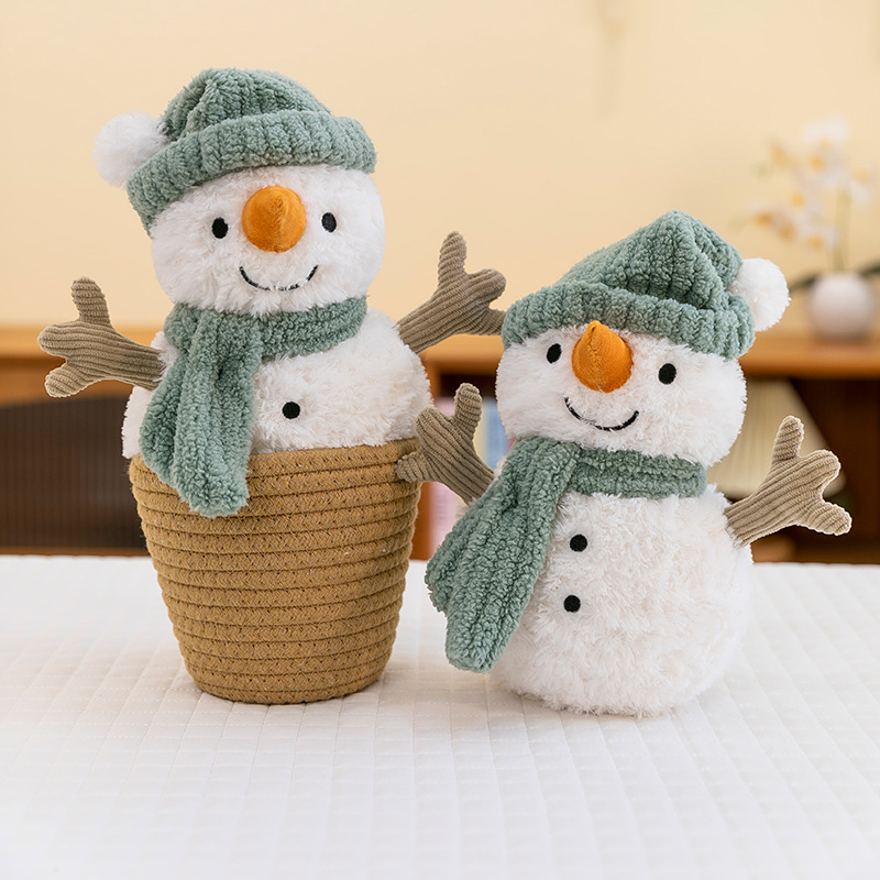 Cross-border Love Sami snowman plush toys, soft dolls, stuffed toys, small throw pillows, home decorations, Christmas gifts details Picture