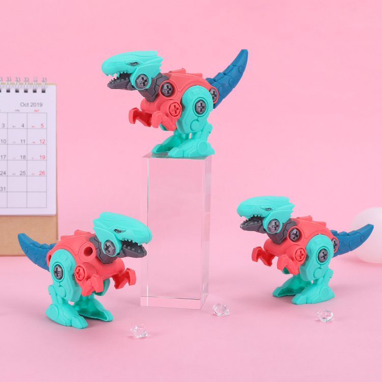 DIY educational dinosaur toys that can be assembled by screwing, children's gifts, small toys, gifts, wholesale from street stalls Specification drawing