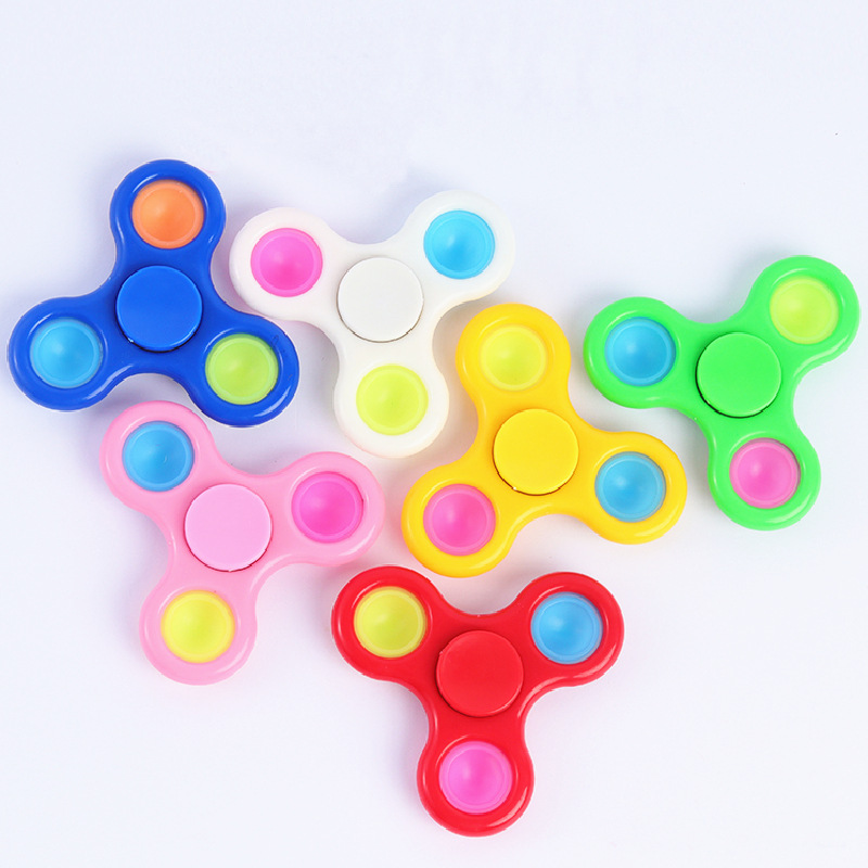 Cross-border best-selling Bubble Fun fidget Spinner soft rubber educational and stress-relieving toy, 2356 spinner toys for relieving finger stress Specification drawing