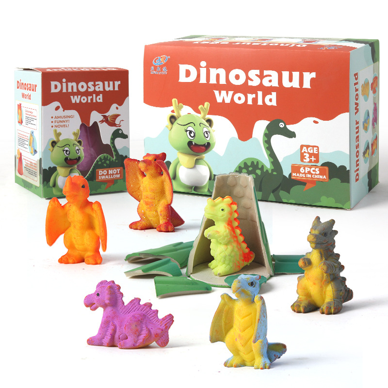 Deformed dinosaur eggs soaked in water swelling toys, dinosaur model toys, children's toys, dinosaur eggs hatching eggs wholesale Item Picture