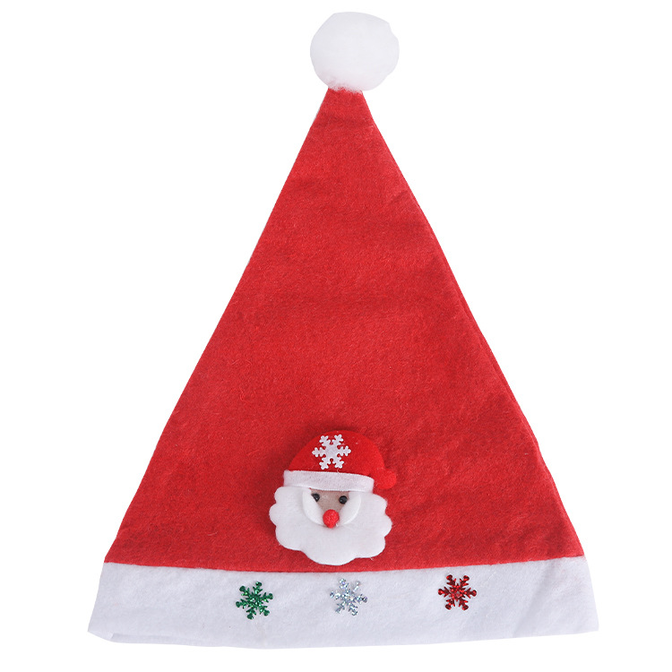 Creative Christmas decorations, Christmas velvet children's hats, Christmas gifts, cartoon Christmas hats wholesale Item Picture