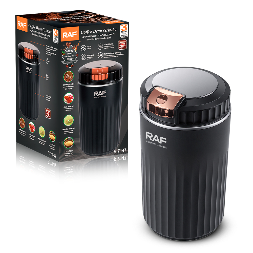 RAF European Standard cross-border new multi-functional cooking electric coffee bean and spice grinder for grains and cereals Application Scenario