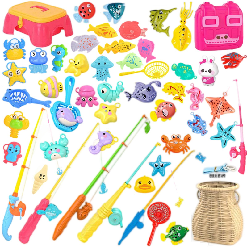 Large gathering, fishing toys, square, night market, street stalls, water play, magnetic kids, sundries store, campus supermarket, toys full figure