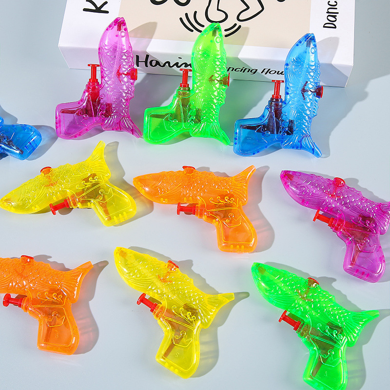 Wholesale of children's toy water guns, plastic transparent small water guns, mini water spray guns, summer beach children's water play toys details Picture