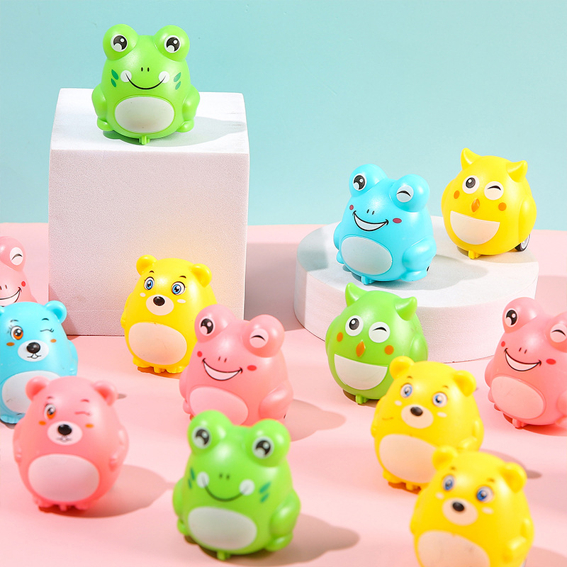 Creative cartoon cars, toy cars, and children's durable and resilient animal baby educational toy cars are selling well at street stalls Application Scenario