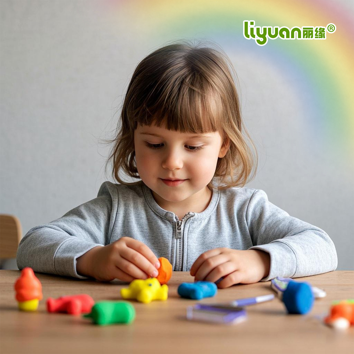 Wholesale of 50-color ultra-light clay colored clay plasticine molds for children and students' handmade clay diy tool sets Specification drawing