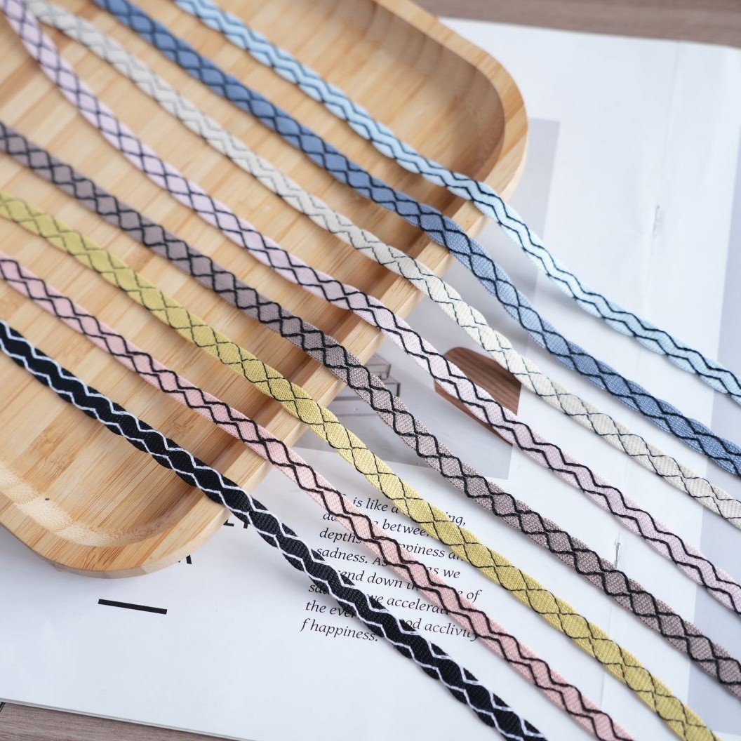 Jy36 Jianjian Korean V-Shaped Edge Warp Knitted Hair Accessory Diy Material 2.5Cm details Picture
