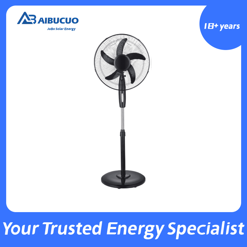 AIBUCUO 巨舶 JB-DC16T 立式太阳能风扇带太阳能电池板遥控器工业塑料 AIBUCUO