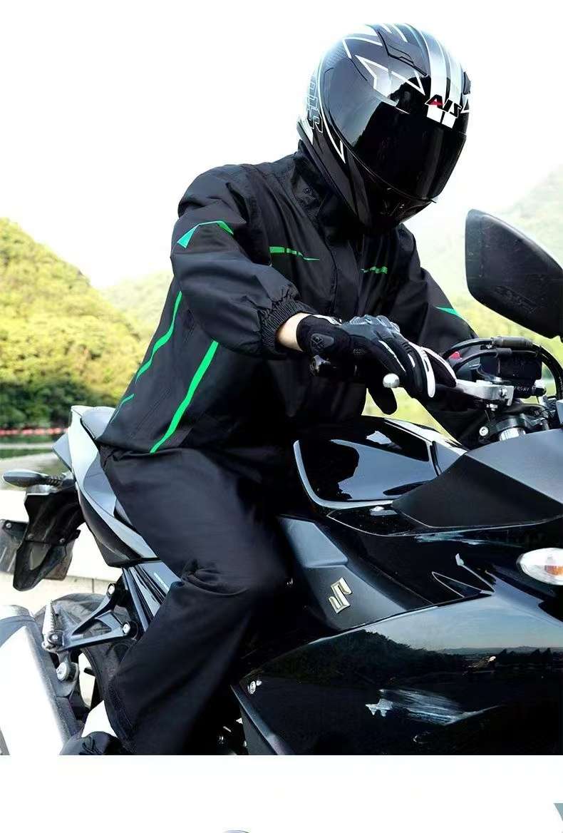 春亚纺户外骑行服防雨服详情图3