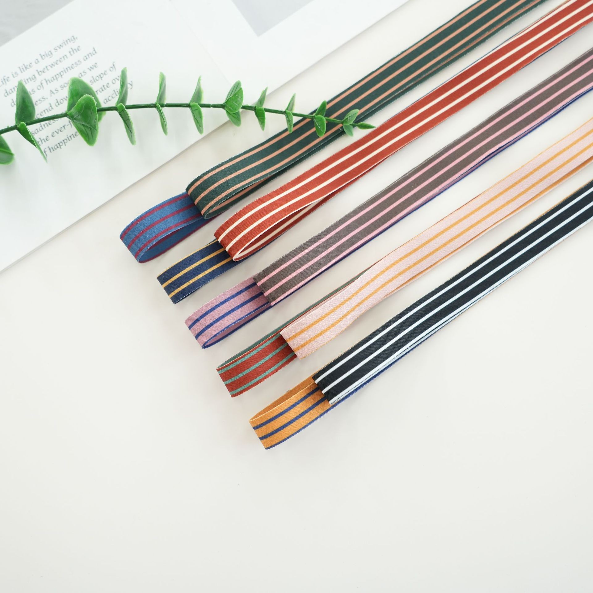 Nt2i3- Korean Composite Two-Color Band Handcrafted Bow, Adult And Children's Hair Accessories, Hair Clips, Gift Box, Flower Packaging, Webband details Picture