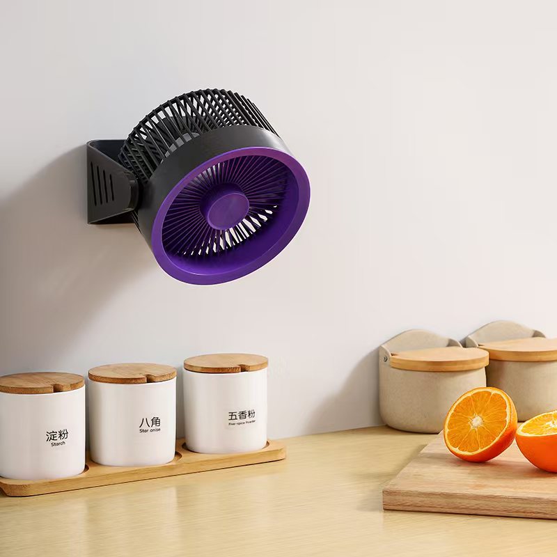 New cross-border usb clip fan, charging oscillating fan, desktop office, student dormitory small electric fan, night light details Picture