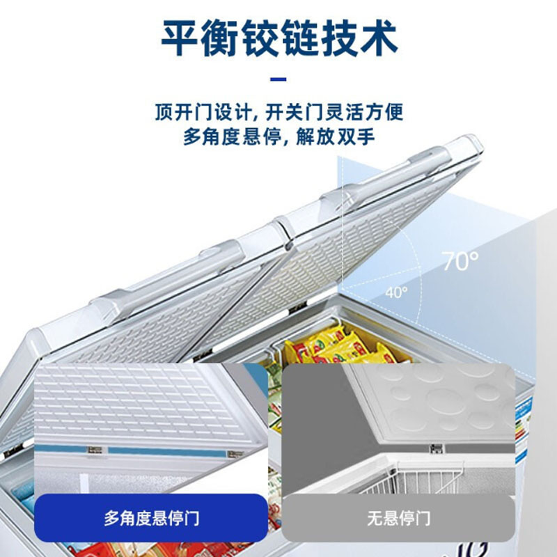 Original factory of in-stock freezers, commercial freezers, large-capacity single-temperature commercial refrigeration and preservation horizontal refrigerators Specification image