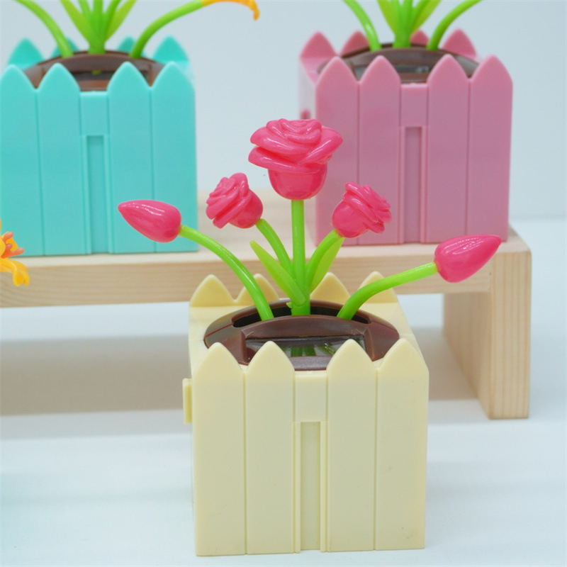 Creativity can intelligently sense swinging sunflowers, shaking apple blossoms, flower plates, car interior decorations and car ornaments