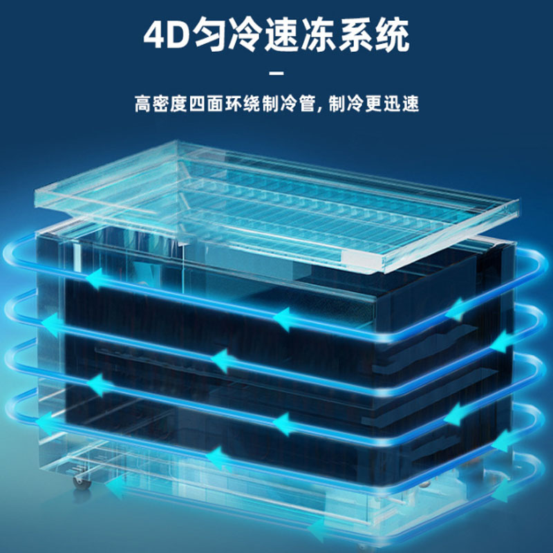 Original factory of in-stock freezers, commercial freezers, large-capacity single-temperature commercial refrigeration and preservation horizontal refrigerators Application Scenario