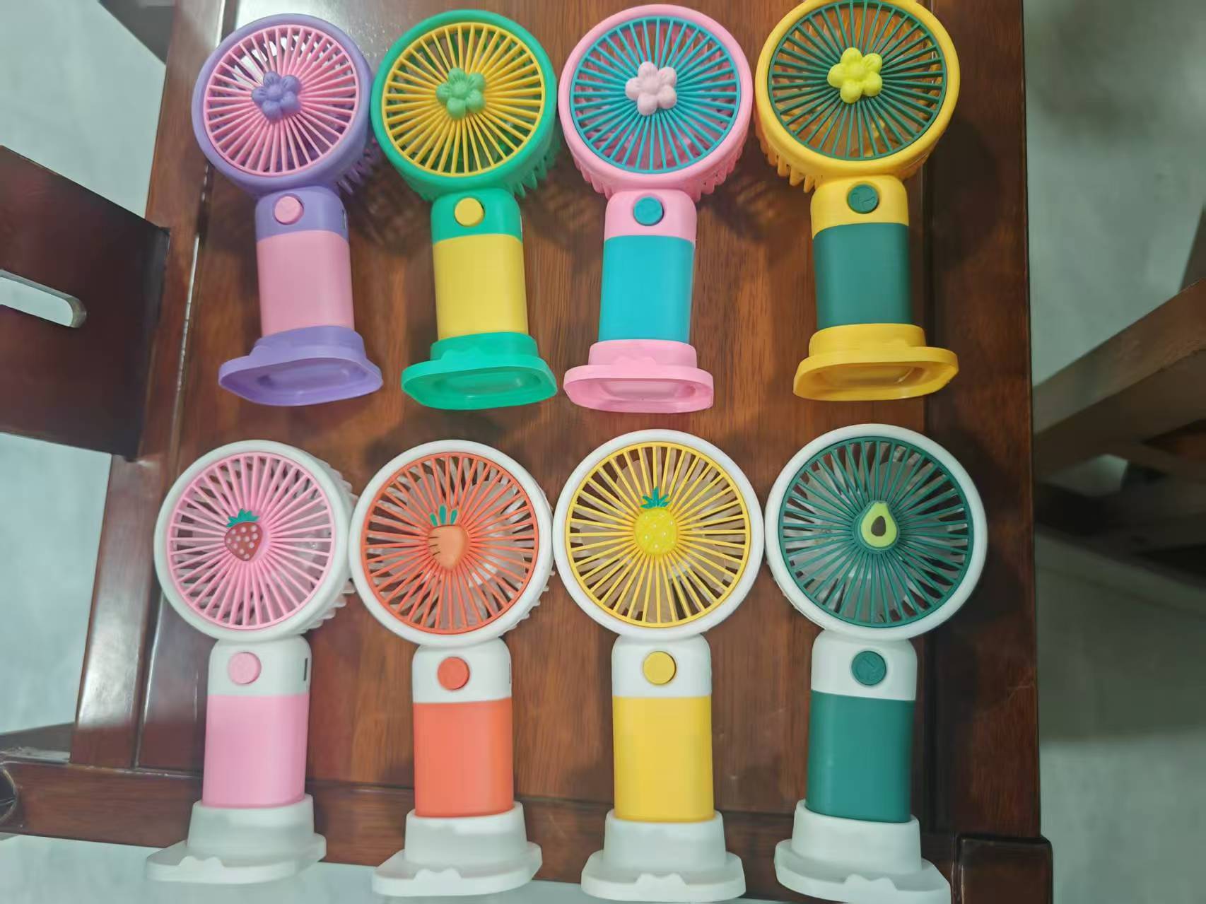 简约花朵水果风扇USB充电usb风扇跨境热卖