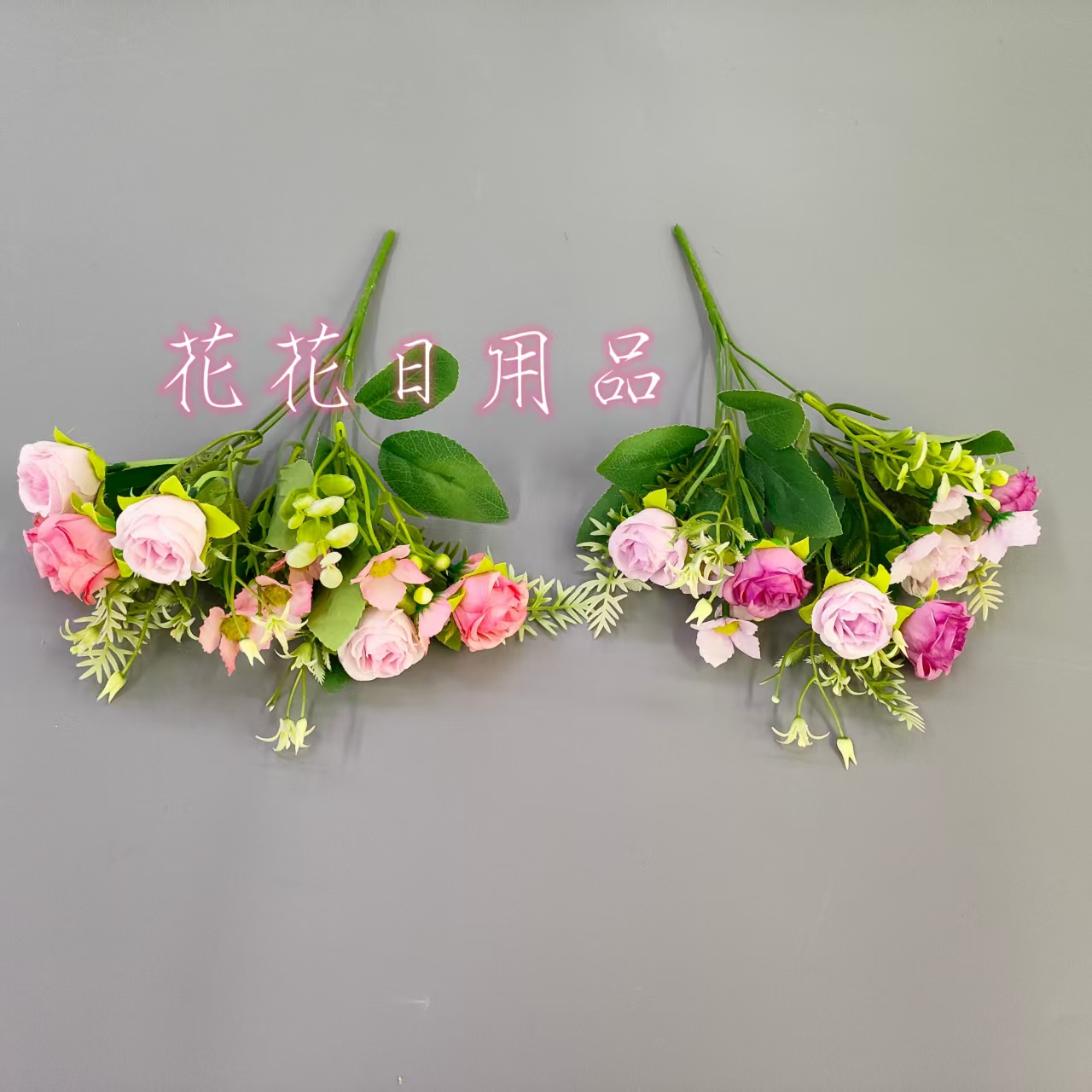 Artificial flowers, artificial flower bonsai, single gradient rose flower ornaments and decorative items details Picture
