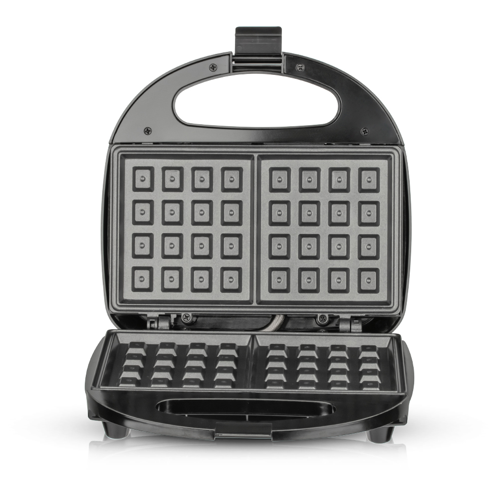 Home breakfast doughnut machine, fully automatic mini round pancake machine, double-sided heating electric griddle, light food machine Specification drawing