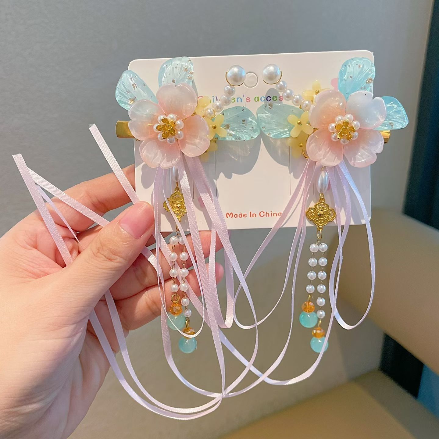 2025 Children's headwear for girls, Mid-Autumn Festival hair accessories, ancient-style Hanfu for girls and babies, Chinese style hair clips, Chinese trend children's hair accessories detail image 11