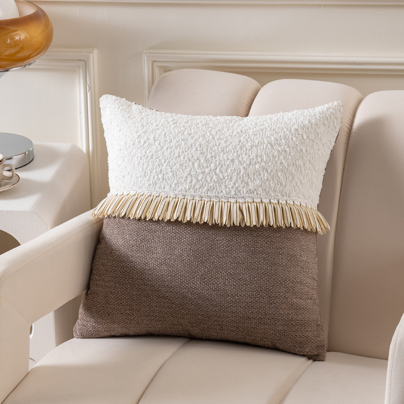 北欧ins奶油风抱枕 汽车靠垫腰枕椅子靠背垫办公室座椅靠枕20