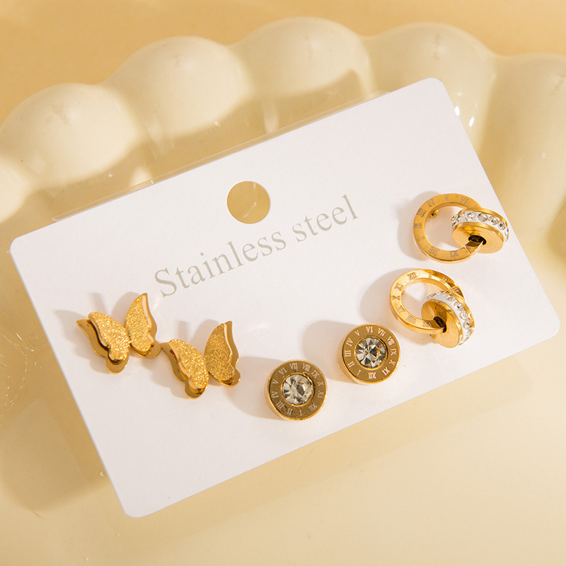 儿童饰品手串2024潮流可爱合金戒指指甲片短款古风串珠礼盒一元商品