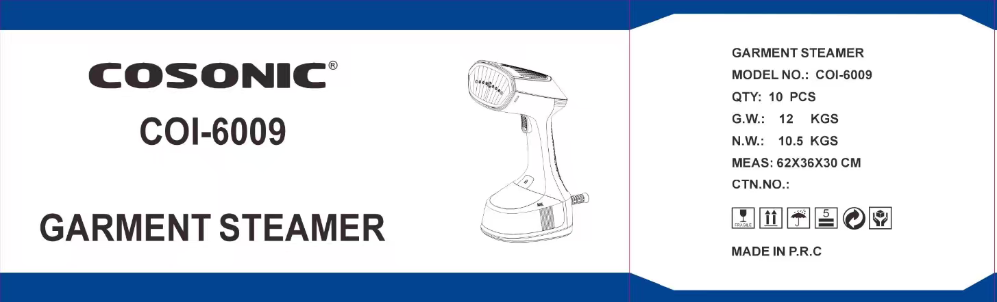 COSONIC steam brush household appliance desktop ironing machine is portable and can quickly iron clothes detail image 3