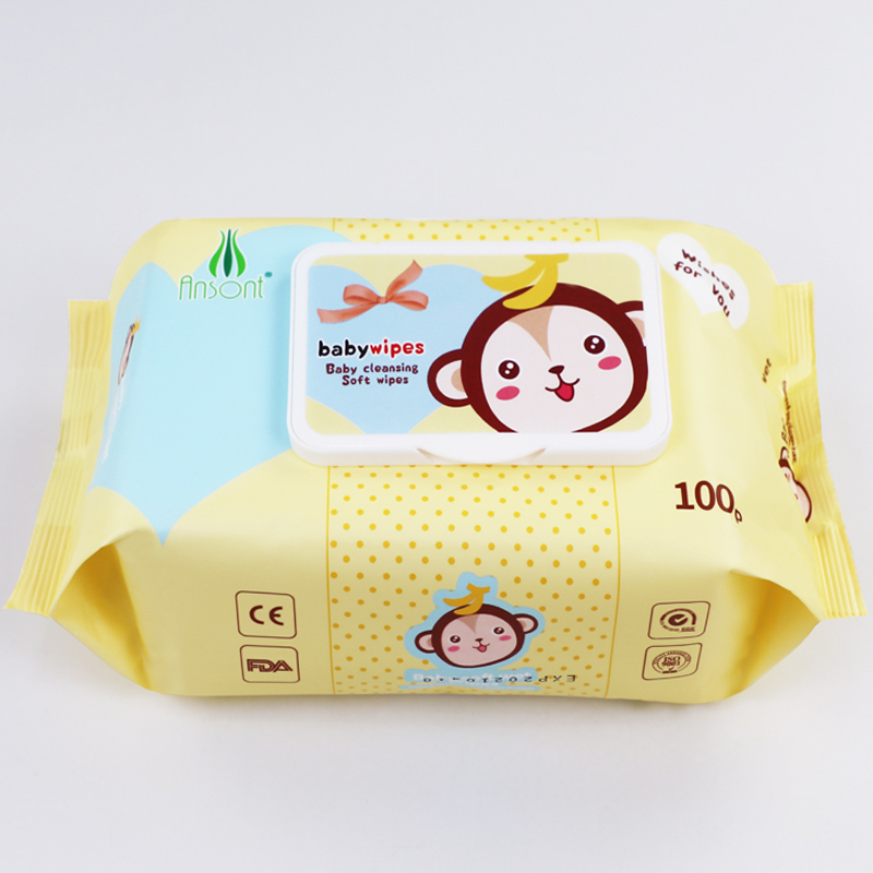 Special offer for export baby cleaning wipes with LIDS, special hand and mouth wipes for newborns, exported to Myanmar and Africa