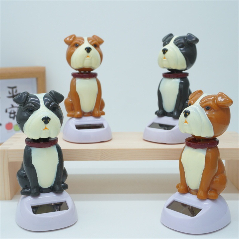 汽车摆件树脂车内装饰品太阳能汽车摇头狗内饰品摇头招手公仔