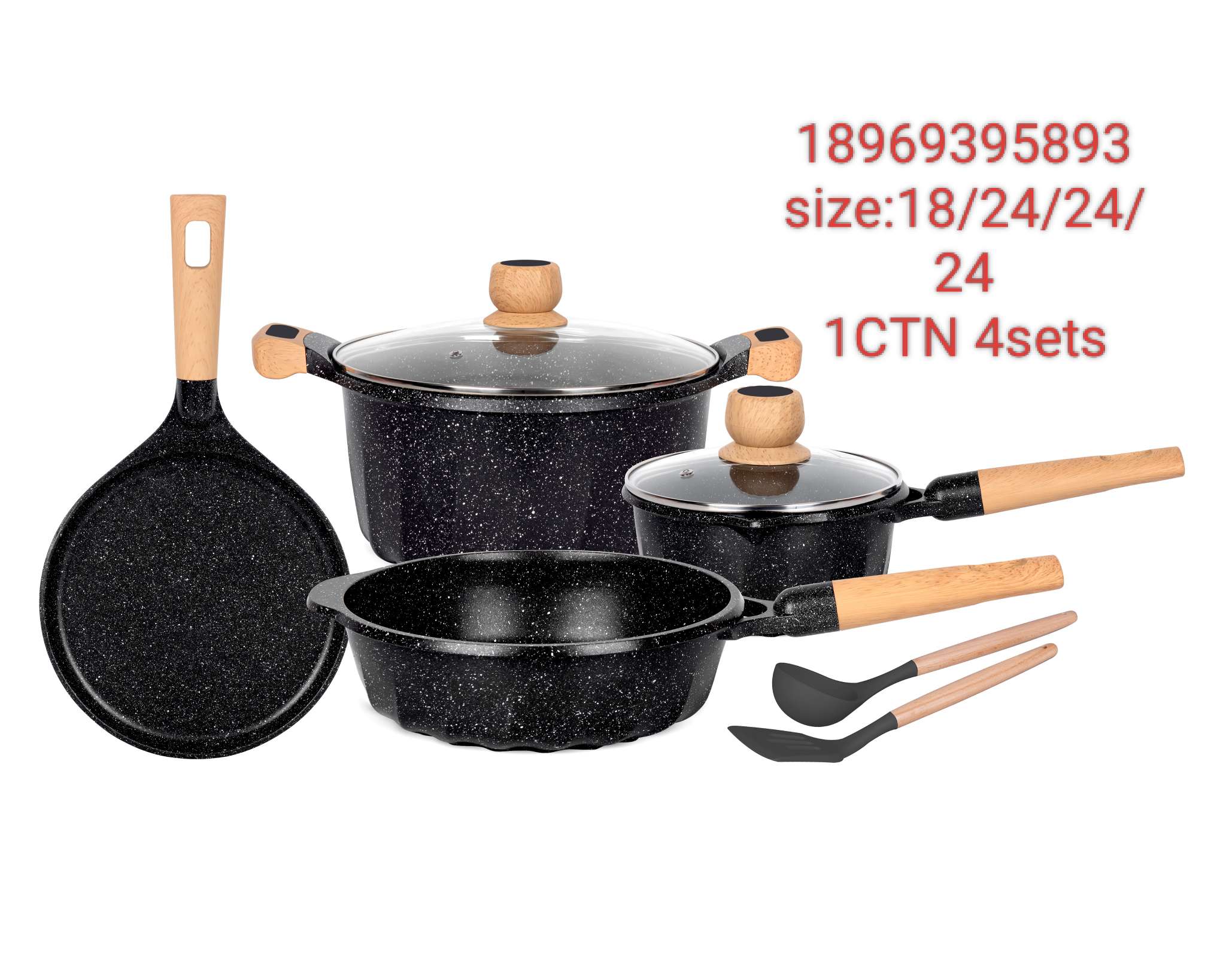 French 8-piece die-cast aluminum pot MGC Specification image