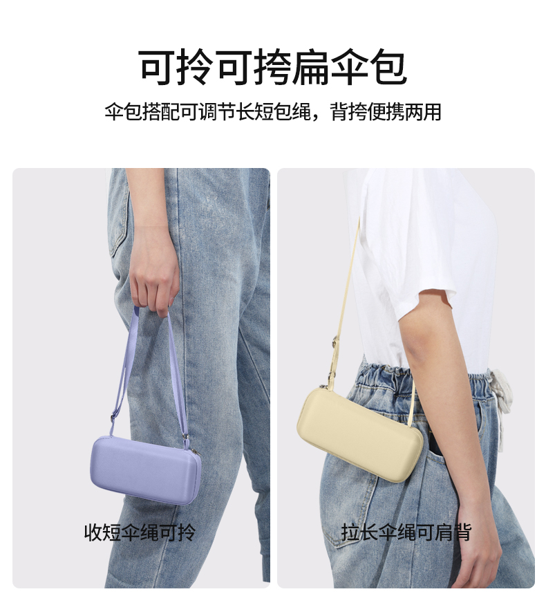 印刷logo卡包五折伞风格货盘轻奢复古遮阳伞太阳伞时尚迷你伞带盒详情15