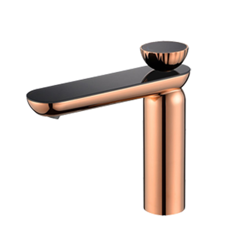 Yilinuo FIRMER 2025 New gun gray electroplated rose gold faucet YLN18793-1 Washbasin Washbasin Faucet Zinc alloy washbasin faucet details Picture