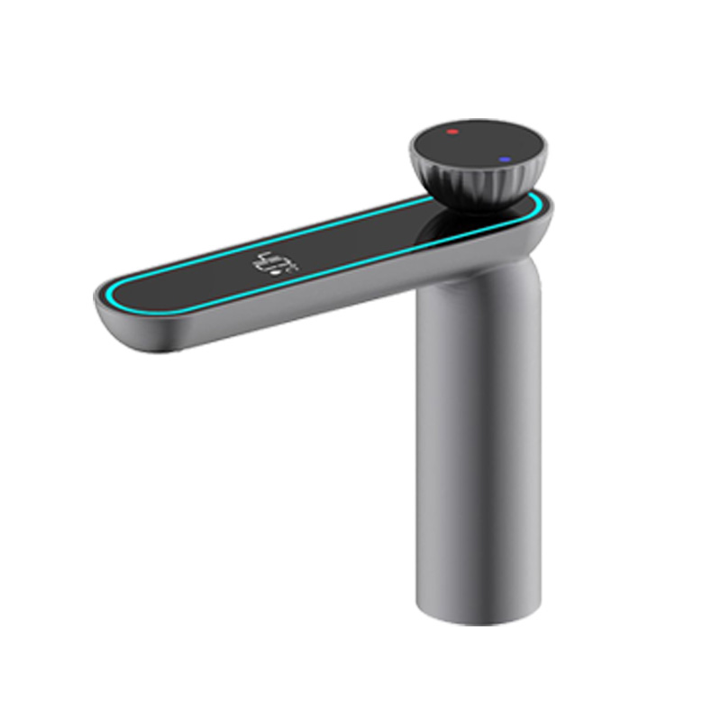 Yilinuo FIRMER 2025 New gun gray electroplated rose gold faucet YLN18793-1 Washbasin Washbasin Faucet Zinc alloy washbasin faucet Specification image