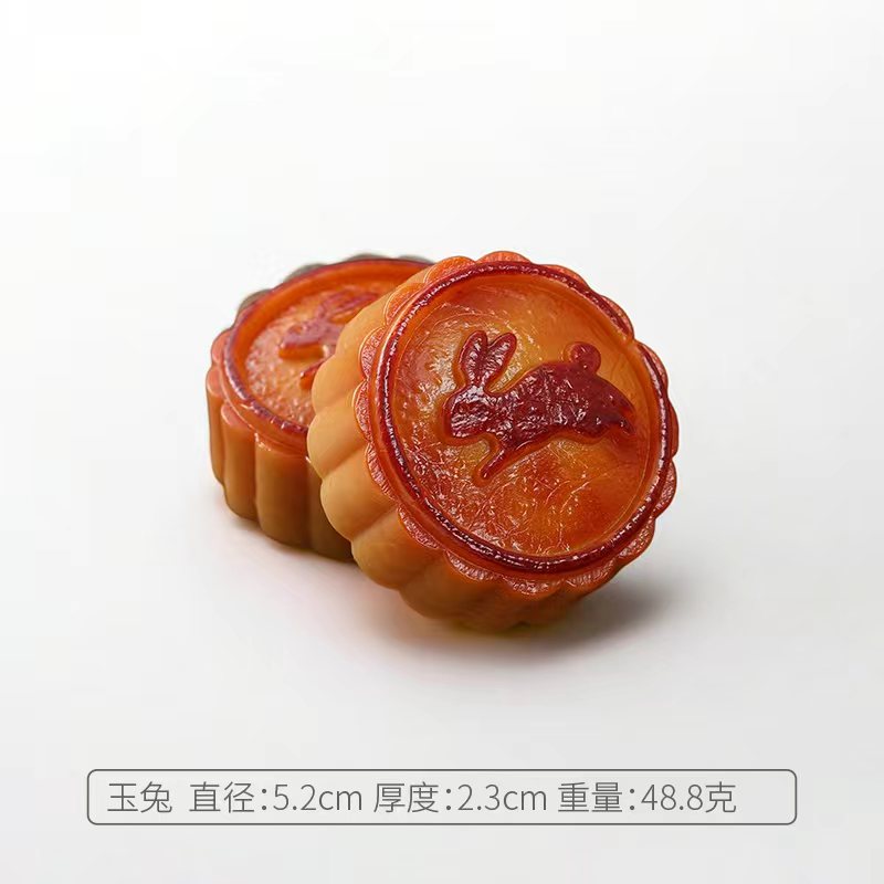 仿真工艺品pvc月饼蔬菜食物冰箱贴食玩树脂水果吊坠奶油胶饰品月饼礼品细节图