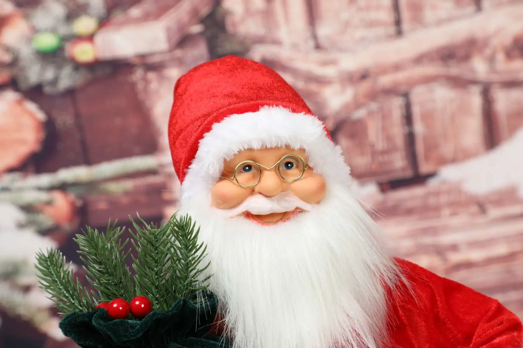 Santa Claus, Christmas decorations, Christmas ornaments, Christmas gifts, fabric art, festival decorations detail image 4