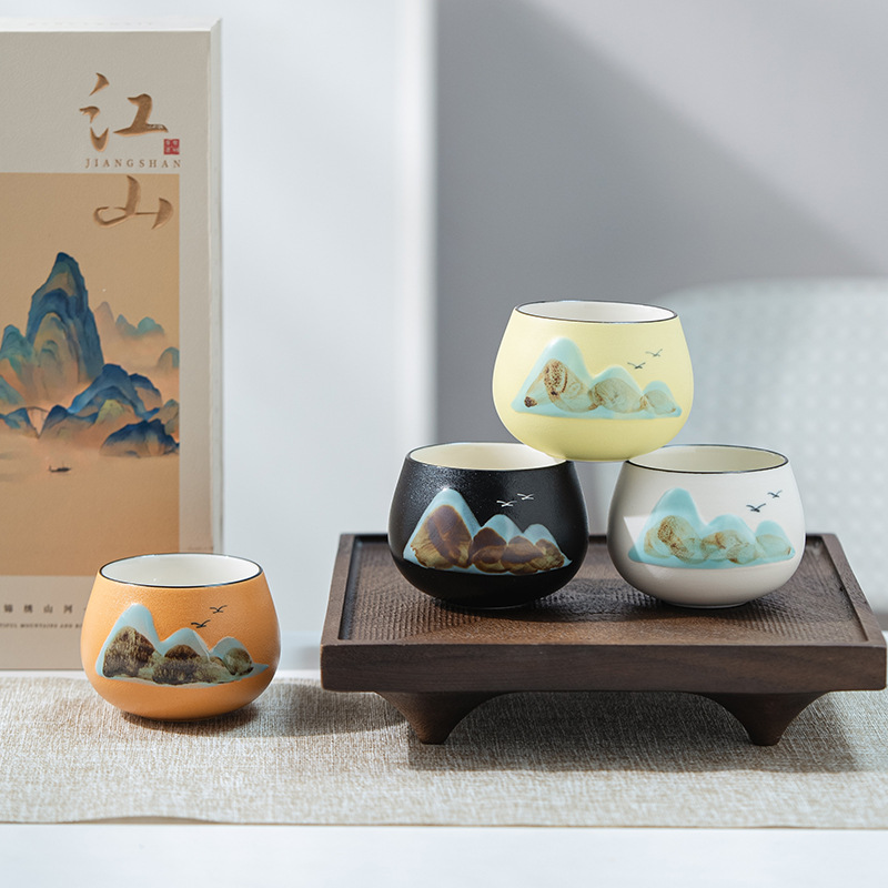 茶杯/功夫小茶杯/纯钛茶杯/青瓷/玻璃杯茶杯细节图