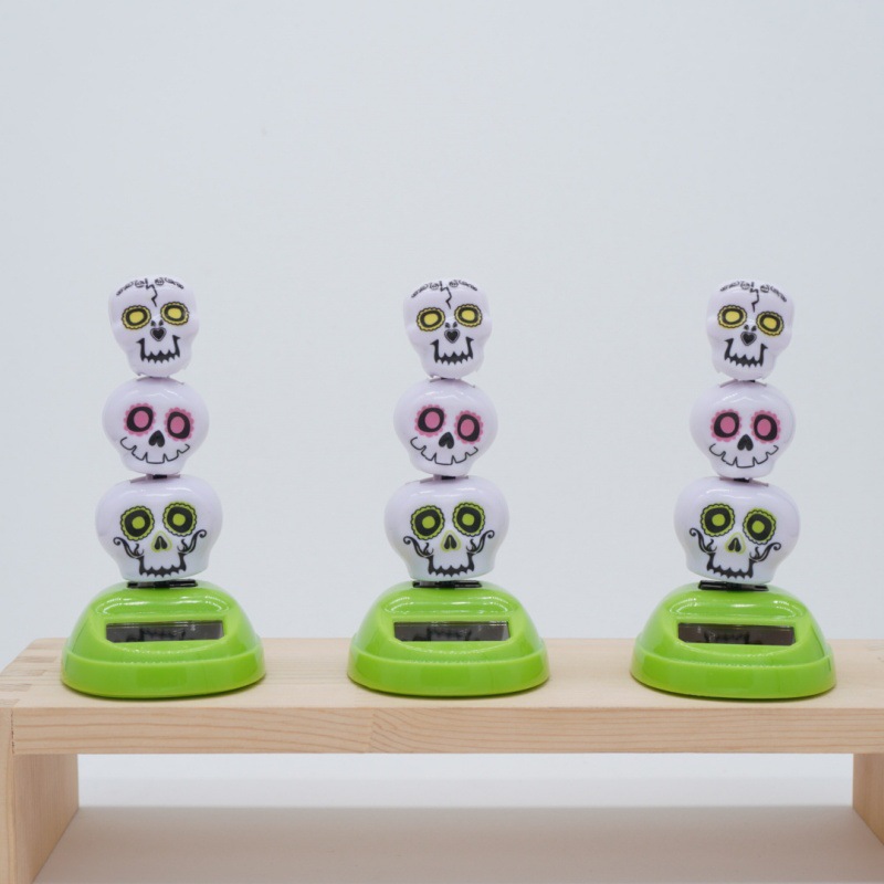 Halloween solar car figurines, Ghost Festival rocking animals, indoor and outdoor courtyard party decorations, Day of the Dead car ornaments, cheap car decorations 4