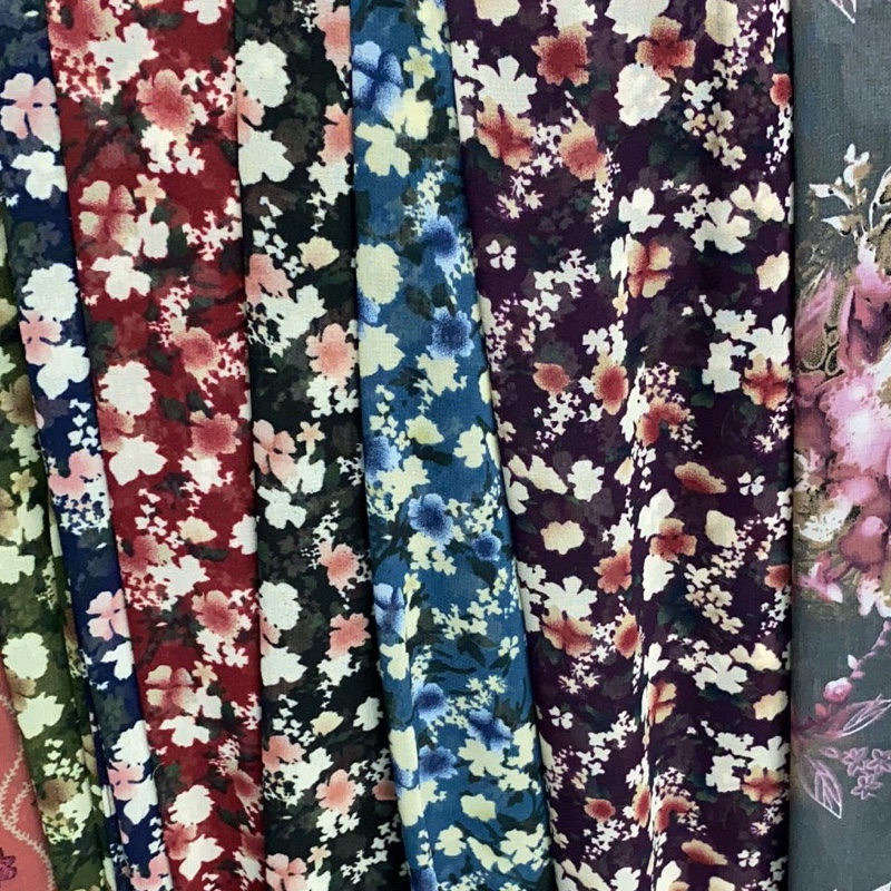 Rhinestone printed scarf