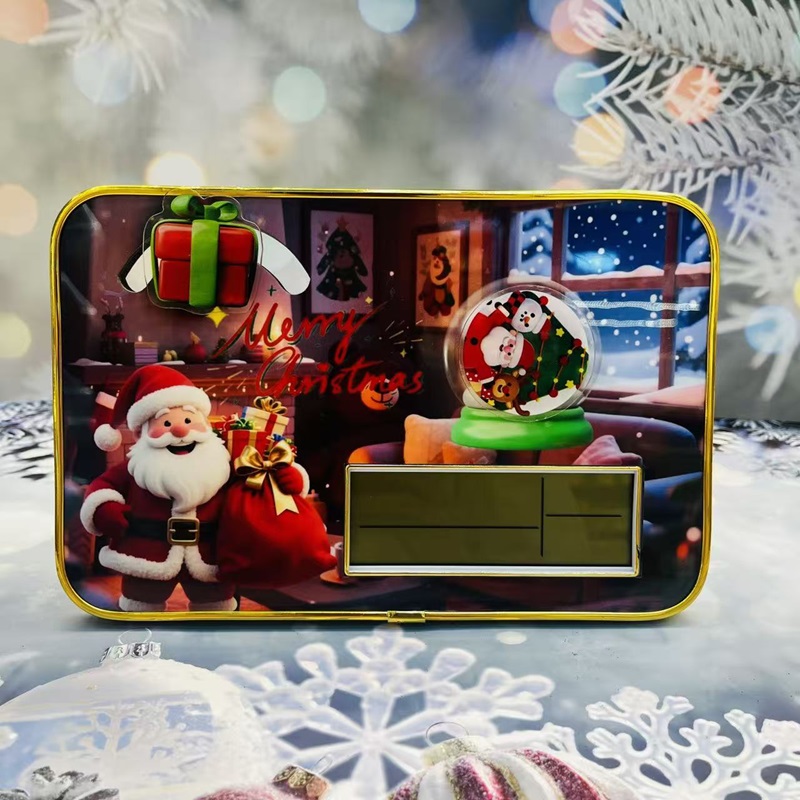 Christmas clock, table clock, living room clock, new creative pendulum clock, decorative desktop small ornaments, silent clock decoration pic 8